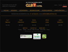 Tablet Screenshot of club7hotel.com